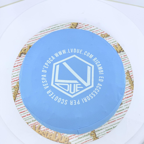 Copriruota di scorta tessuto Azzurro per VESPA 50 80 90 125 150 160 180 200 PX SPECIAL ET3 GT GL SPRINT APE LAMBRETTA adattabile a ruote da 8" 9" 10" in tessuto bielastico antigraffio aderente protezione calza copri ruota cerchio 