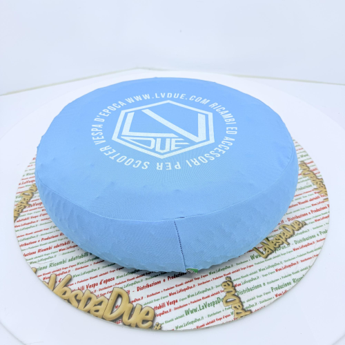 Copriruota di scorta tessuto Azzurro per VESPA 50 80 90 125 150 160 180 200 PX SPECIAL ET3 GT GL SPRINT APE LAMBRETTA adattabile a ruote da 8" 9" 10" in tessuto bielastico antigraffio aderente protezione calza copri ruota cerchio 