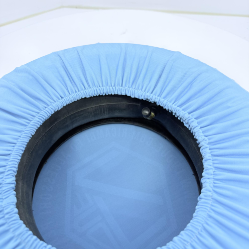 Copriruota di scorta tessuto Azzurro per VESPA 50 80 90 125 150 160 180 200 PX SPECIAL ET3 GT GL SPRINT APE LAMBRETTA adattabile a ruote da 8" 9" 10" in tessuto bielastico antigraffio aderente protezione calza copri ruota cerchio 