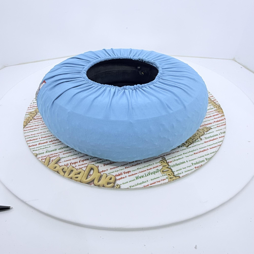 Copriruota di scorta tessuto Azzurro per VESPA 50 80 90 125 150 160 180 200 PX SPECIAL ET3 GT GL SPRINT APE LAMBRETTA adattabile a ruote da 8" 9" 10" in tessuto bielastico antigraffio aderente protezione calza copri ruota cerchio 