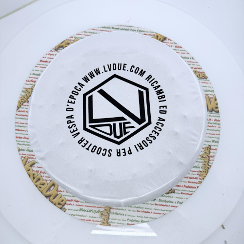 Copriruota di scorta tessuto Bianco per VESPA 50 80 90 125 150 160 180 200 PX SPECIAL ET3 GT GL SPRINT APE LAMBRETTA adattabile a ruote da 8" 9" 10" in tessuto bielastico antigraffio aderente protezione calza copri ruota cerchio 