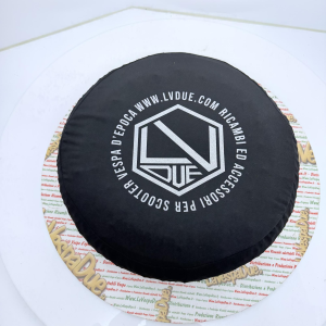 Copriruota di scorta tessuto Nero per VESPA 50 80 90 125 150 160 180 200 PX SPECIAL ET3 GT GL SPRINT APE LAMBRETTA adattabile a ruote da 8" 9" 10" in tessuto bielastico antigraffio aderente protezione calza copri ruota cerchio 