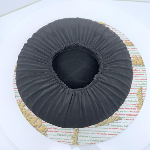 Copriruota di scorta tessuto Nero per VESPA 50 80 90 125 150 160 180 200 PX SPECIAL ET3 GT GL SPRINT APE LAMBRETTA adattabile a ruote da 8" 9" 10" in tessuto bielastico antigraffio aderente protezione calza copri ruota cerchio 