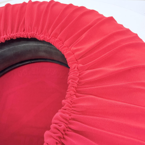 Copriruota di scorta tessuto Rosso per VESPA 50 80 90 125 150 160 180 200 PX SPECIAL ET3 GT GL SPRINT APE LAMBRETTA adattabile a ruote da 8" 9" 10" in tessuto bielastico antigraffio aderente protezione calza copri ruota cerchio 