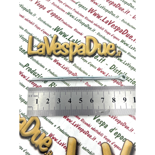 Coppiglia 3.5 x 80 mm in acciaio zincata per VESPA APE LAMBRETTA sportello laterale bauletto e applicazioni varie tamburi freno morsetti fermi filtro tappo serbatoio sportello serratura 