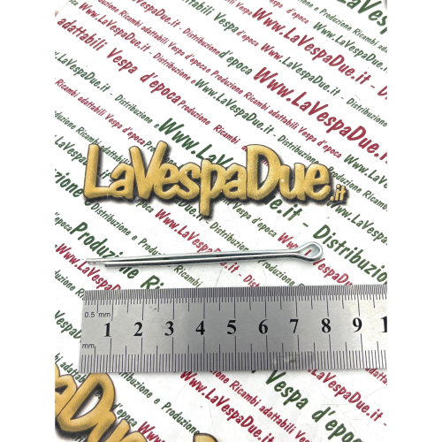 Coppiglia 3.5 x 65 mm in acciaio zincata per VESPA APE LAMBRETTA sportello laterale bauletto e applicazioni varie tamburi freno morsetti fermi filtro tappo serbatoio sportello serratura 