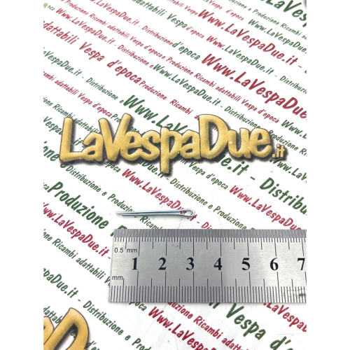 Coppiglia 2 x 20 mm in acciaio zincata per VESPA APE LAMBRETTA e applicazioni varie tamburi freno morsetti fermi filtro tappo serbatoio sportello serratura 