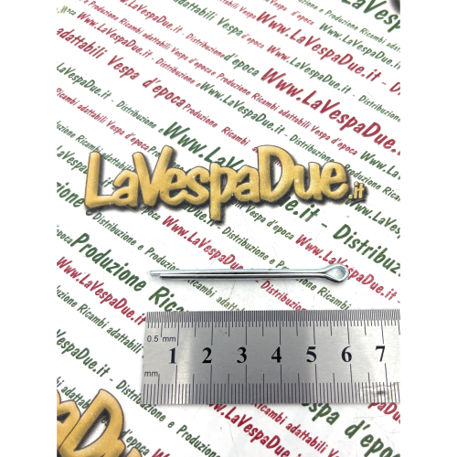 Coppiglia 3.5 x 50 mm in acciaio zincata per VESPA APE LAMBRETTA e applicazioni varie tamburi freno morsetti fermi filtro tappo serbatoio sportello serratura 