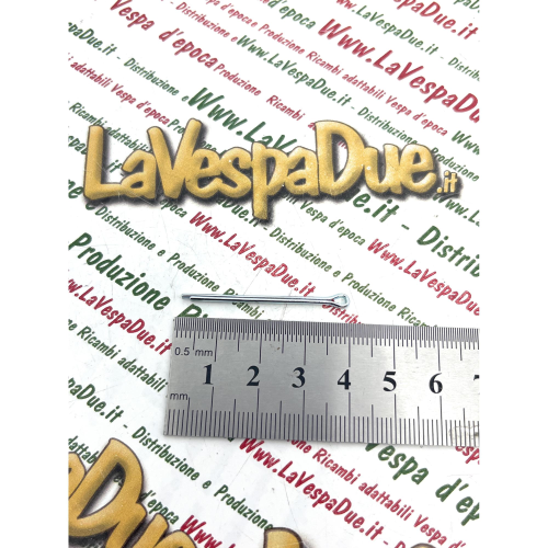 Coppiglia 2 x 32 mm in acciaio zincata per VESPA APE LAMBRETTA asta dado tappo serbatoio e applicazioni varie tamburi freno morsetti fermi filtro tappo serbatoio sportello serratura 