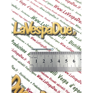 Coppiglia 1.6 x 25 mm in acciaio zincata per VESPA APE LAMBRETTA e applicazioni varie tamburi freno morsetti fermi filtro tappo serbatoio sportello serratura 