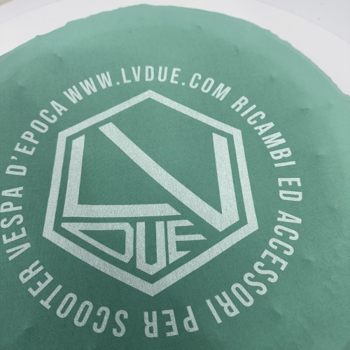 Copriruota di scorta tessuto VERDE ACQUA per VESPA 50 80 90 125 150 160 180 200 PX SPECIAL ET3 GT GL SPRINT APE LAMBRETTA adattabile a ruote da 8" 9" 10" in tessuto bielastico antigraffio aderente protezione calza copri ruota cerchio 