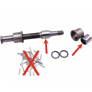 Set di astucci a rulli modifica per VESPA 98 V98 125 V1T A V15T V30T A V33T U VU1T Utilitaria APE 125 modifica per sostituzione dei rulli sfusi perno ruota mozzo anteriore