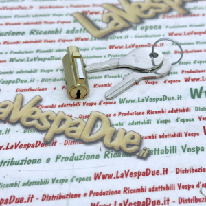 Serratura bloccasterzo con chiave tipo NEIMANN per VESPA 50 N L R SPECIAL 90 125 150 160 180 GT GS SUPER PRIMAVERA SPRINT GTR tipo corto guida da 4 mm r.o. 120328