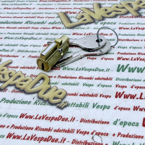 Serratura bloccasterzo con chiave tipo NEIMANN per VESPA 50 N L R SPECIAL 90 125 150 160 180 GT GS SUPER PRIMAVERA SPRINT GTR tipo corto guida da 4 mm r.o. 120328