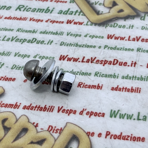 Slotted screw with rounded head for fixing rear license plate frame for VESPA ape lambretta 90 125 150 160 180 200