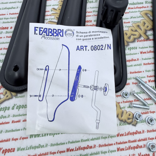 Banane nere per Staffe Paravento FABBRI 0802/N