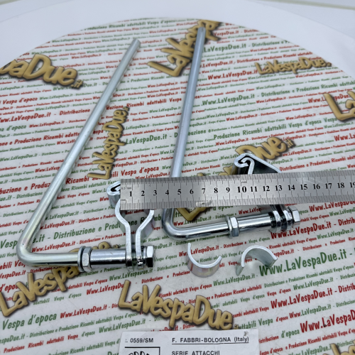 Staffe Paravento per Vespa Lambretta moto Ciao manubrio a tubolare faro basso VM VN VL 98 125 150 FABBRI 0559/SM