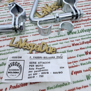 Staffe Paravento per Vespa Lambretta moto Ciao manubrio a tubolare faro basso VM VN VL 98 125 150 FABBRI 0559/SM