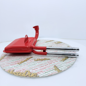 Marmitta rossa tipo abarth 125 150 VNA VNB VBA VBB SUPER VN1CT VB1CT ruota 8 pollici con doppio tubo di scarico cromato