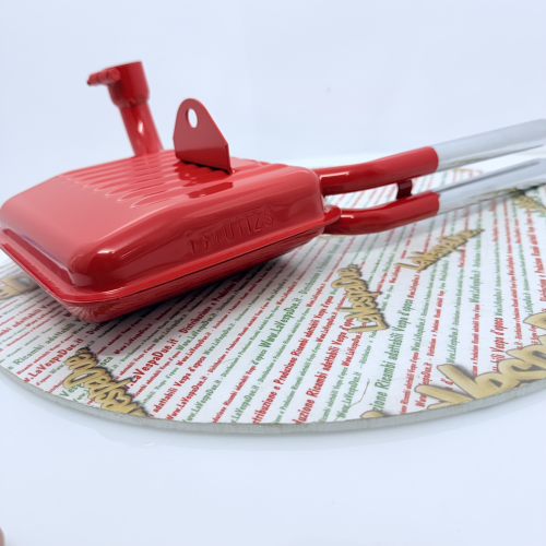 Marmitta rossa tipo abarth 125 150 VNA VNB VBA VBB SUPER VN1CT VB1CT ruota 8 pollici con doppio tubo di scarico cromato