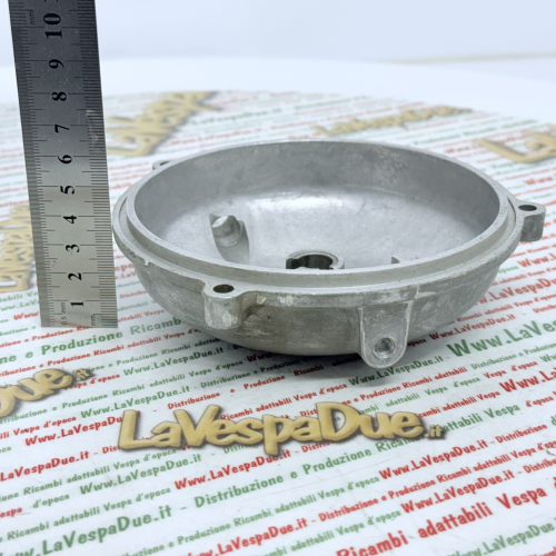 Coperchio alloggio frizione per VESPA 125 VU1T U VM1 VM2 VN1 VN2 150 VL1 VL2 VL3 VGL1T VB1T VESPA ACMA in alluminio con stampaggio scritta VESPA
