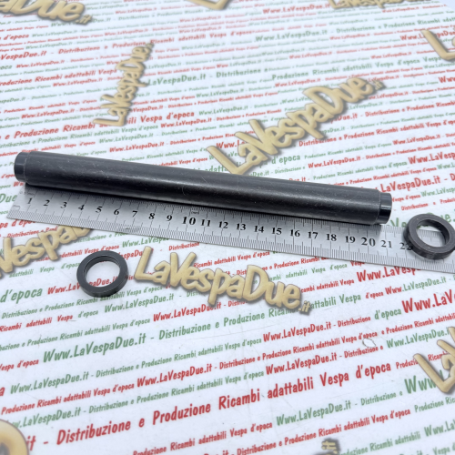 Set tubo e rondelle per supporto traversa motore al telaio per VESPA 80 125 150 200 PX PE VNA VNB VNC VNL VBA VBB GL VLA VLB SPRINT ACMA in metallo brunito