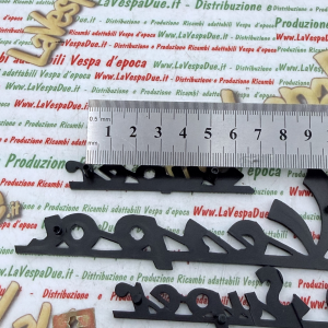 Set kit 3 scritte targhette blu notte per VESPA 150 SUPER VBC1T in alluminio anodizzato anteriore e posteriore prodotto italiano 