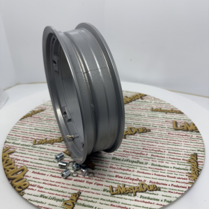 Metallisch graue Tubeless-Felge, Daisy-Modell, für VESPA 50 125 150 200 SPECIAL PRIMAVERAS ET3 ELESTART PX PE SPRINT T5 etc....