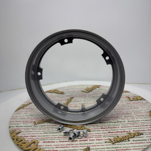 Metallisch graue Tubeless-Felge, Daisy-Modell, für VESPA 50 125 150 200 SPECIAL PRIMAVERAS ET3 ELESTART PX PE SPRINT T5 etc....