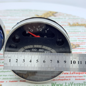 Contachilometri VESPA PX PE MY MILLENNIUM 125 150 200 140 km/h adat. r.o. 583074 Arcobaleno nero con cornice cromata