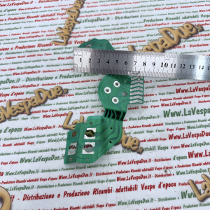 circuito pista scheda elettronica stampato flessibile per contachilometri miglia Vespa 50 90 125 HP 4 FL V FL2 anche versioni SPEEDMATIC AUTOMATICA  