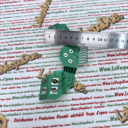 circuito pista scheda elettronica stampato flessibile per contachilometri miglia Vespa 50 90 125 HP 4 FL V FL2 anche versioni SPEEDMATIC AUTOMATICA  