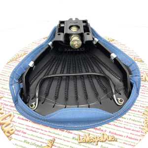 Short front triangle saddle jeans blue with studs for VESPA 125 150 PX SPRINT GL GTR TS VBB VBA VNB VNA