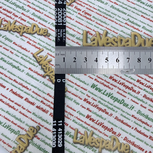 Cinghia dentata originale per PIAGGIO 50 SI SI FL2 SI MIX dal 1979 al 1999 per modelli senza Variatore mozzo mono marcia r.o. 124593 SIM1T SIV1T SRM1T SRV1T C0500 