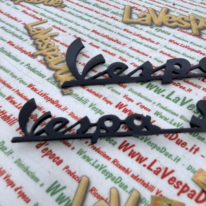 Set 2 targhette scritte blu notte per VESPA 150 SPRINT VLB1T 52001> VLB2T 50001> in alluminio anodizzato anteriore e posteriore prodotto italiano 