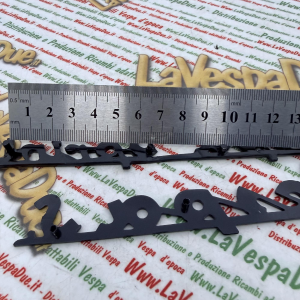 Set 2 targhette scritte blu notte per VESPA 150 SPRINT VLB1T 52001> VLB2T 50001> in alluminio anodizzato anteriore e posteriore prodotto italiano 