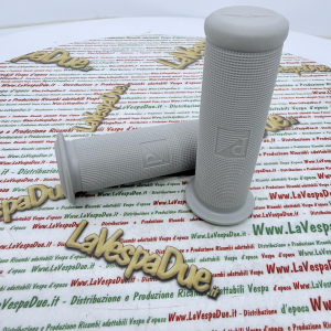 Coppia manopole grigie puntinate diametro mm 24 per VESPA 50 N L 90 SS 125 VNB1T VNB2T VNA1T VNA2T VMA1T 150 VL3T r.o. 028151