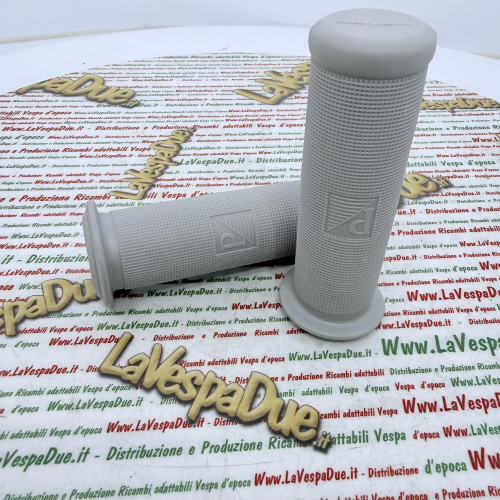 Coppia manopole grigie puntinate diametro mm 24 per VESPA 50 N L 90 SS 125 VNB1T VNB2T VNA1T VNA2T VMA1T 150 VL3T r.o. 028151