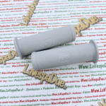 Coppia manopole grigie puntinate diametro mm 24 per VESPA 50 N L 90 SS 125 VNB1T VNB2T VNA1T VNA2T VMA1T 150 VL3T r.o. 028151