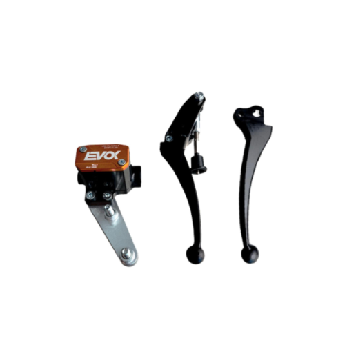 Kit pompa freno idraulica nera e arancione anteriore EVOK IRON P11 per VESPA PK