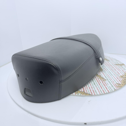 Fodero copertina copertura sella blu scuro senza riquadri tipo rigido con protezione in gomma interno per VESPA PX PE 125 150 200 prima serie 