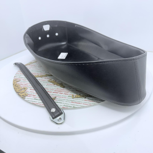 Fodero copertina copertura sella blu scuro senza riquadri tipo rigido con protezione in gomma interno per VESPA PX PE 125 150 200 prima serie 