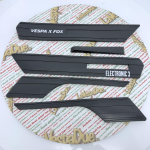 Serie strisce paracolpi X FOX UTAH in gomma nero adesive VESPA PK 50 125 protezioni paraurti parafango e cofani modanature parascocche 
