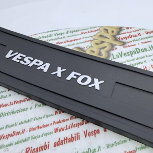Serie strisce paracolpi X FOX UTAH in gomma nero adesive VESPA PK 50 125 protezioni paraurti parafango e cofani modanature parascocche 