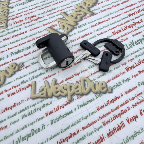 Lucchetto per casco e borse per VESPA PIAGGIO CIAO SI BOXER BRAVO APRILIA con chiave bloccaggio antifurto sella manubrio casco zaini e portapacchi applicazioni varie
