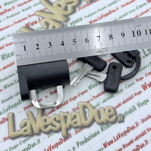 Lucchetto per casco e borse per VESPA PIAGGIO CIAO SI BOXER BRAVO APRILIA con chiave bloccaggio antifurto sella manubrio casco zaini e portapacchi applicazioni varie