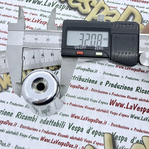 Chrome handlebar end PIAGGIO VESPA GT GTS SUPER GTV BEVERLY X8 X9 APRILIA ATLANTIC SCARABEO GILERA NEXUS GP anti-vibration weight ambilato 282 grams ro 673243 582034 AP8181009