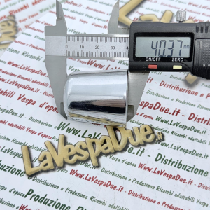 Chrome handlebar end PIAGGIO VESPA GT GTS SUPER GTV BEVERLY X8 X9 APRILIA ATLANTIC SCARABEO GILERA NEXUS GP anti-vibration weight ambilato 282 grams ro 673243 582034 AP8181009