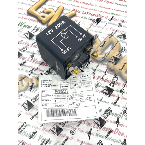Teleruttore relè avviamento APE MP P501 P601 CAR P2 P3 TM 602 703 V FL2 r.o. 157713 124958 155289 1e000371