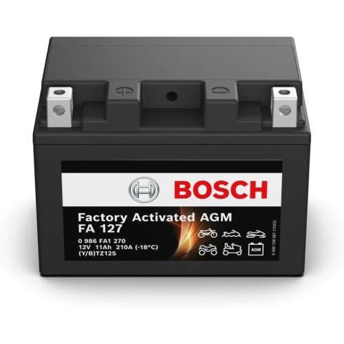 Batteria BOSCH YTZ12S 12V 11AH per HONDA SH 300 pronta all'uso factory activated